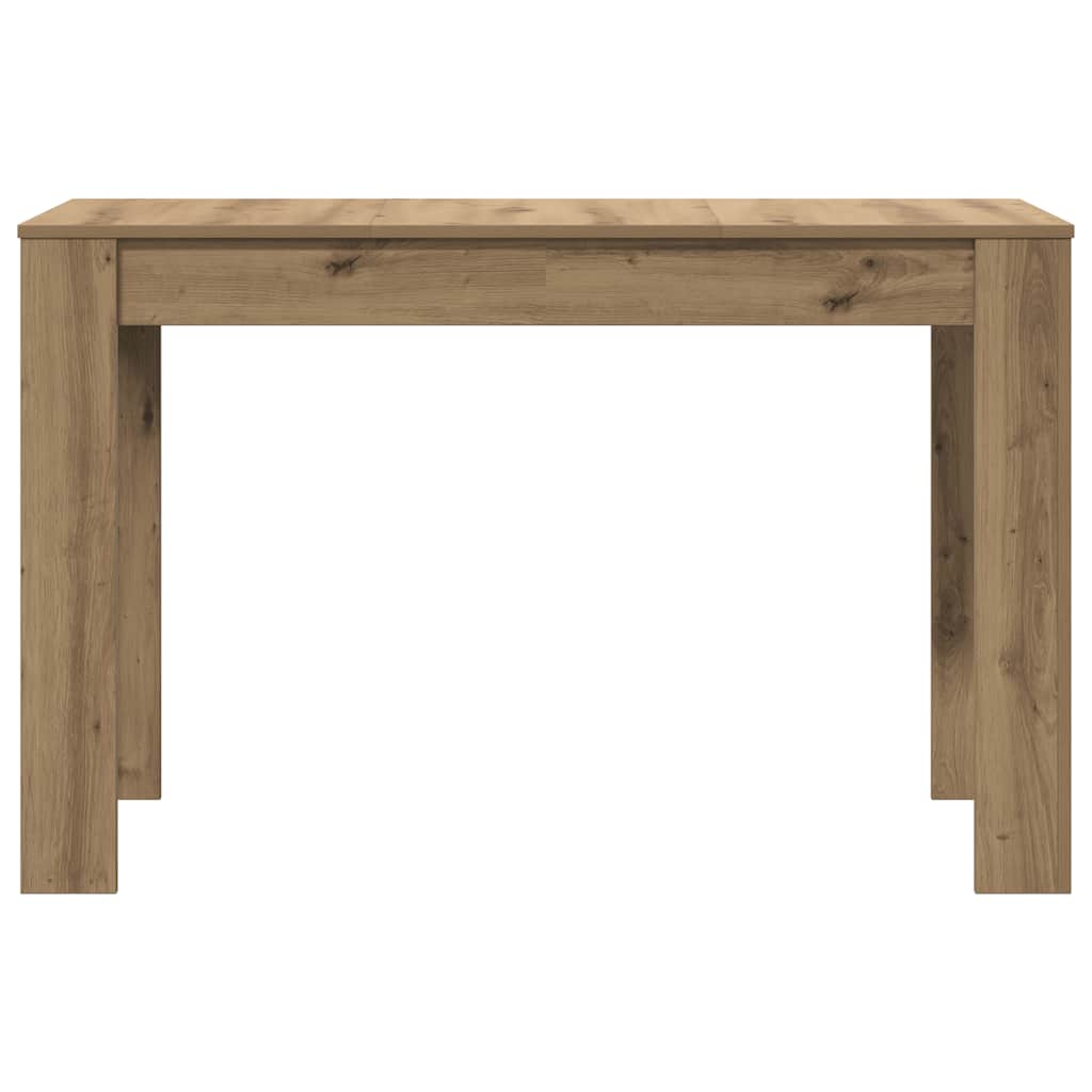 Mesa de jantar 120x60x76cm derivados madeira carvalho artisiano
