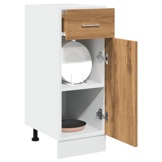 Armário inferior c/ gavetas “Lyon” carvalho artisiano