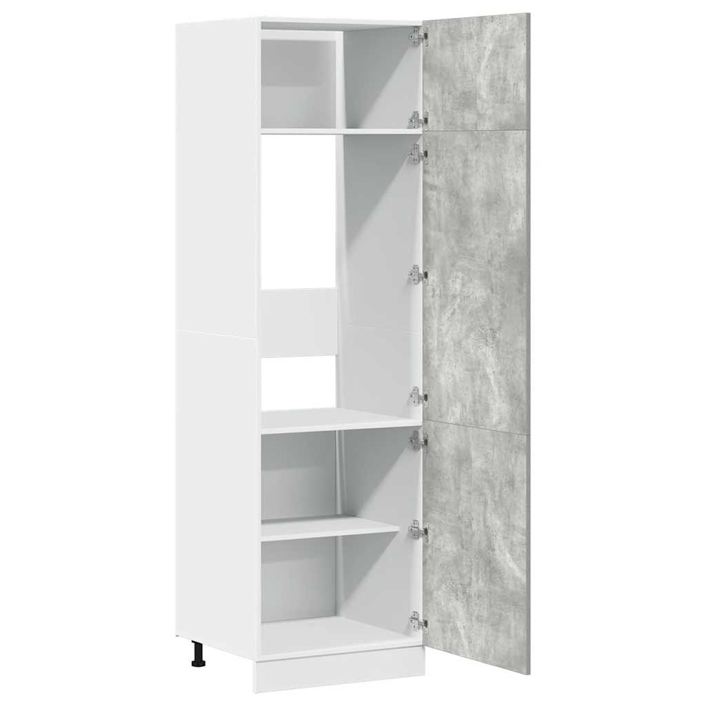 Armário para frigorífico “Lyon” 60x57x207 cm cinza