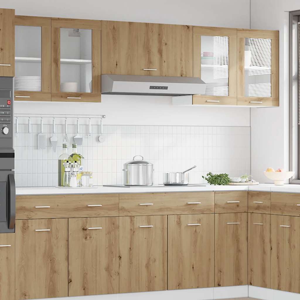 Armário parede para cozinha com porta vidro “Lyon”