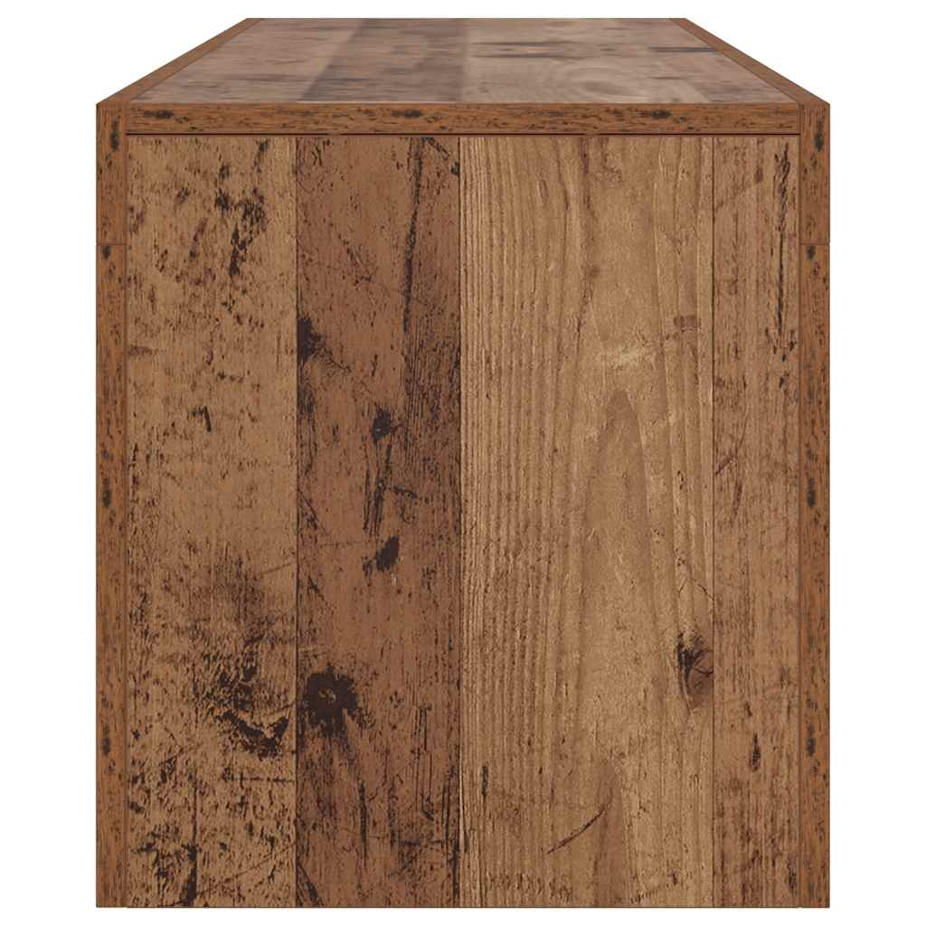 Móvel de TV com luzes LED derivados de madeira madeira velha