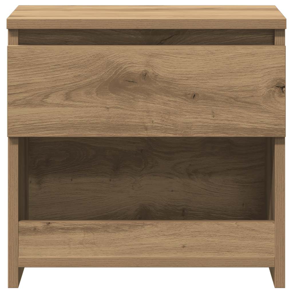 Mesa cabeceira 40x30x39 cm derivados madeira carvalho artisiano