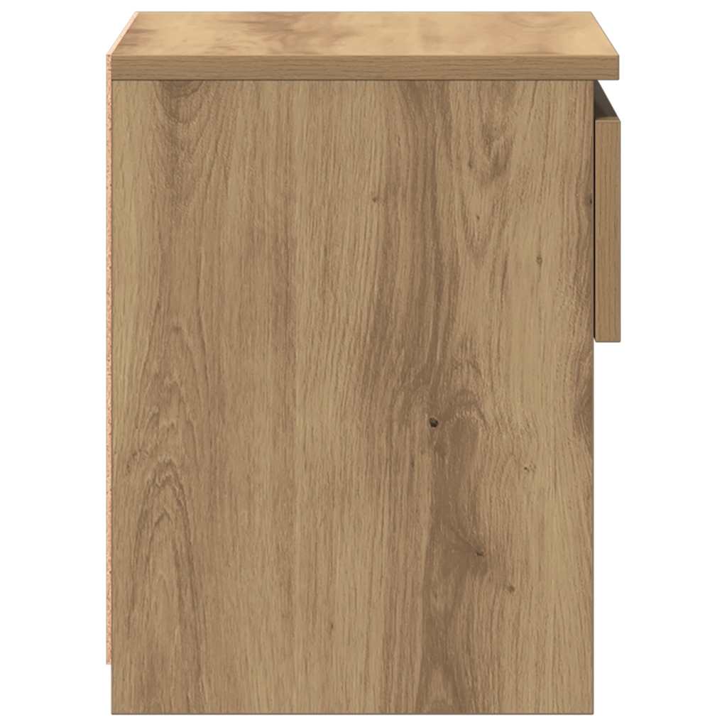Mesa cabeceira 40x30x39 cm derivados madeira carvalho artisiano
