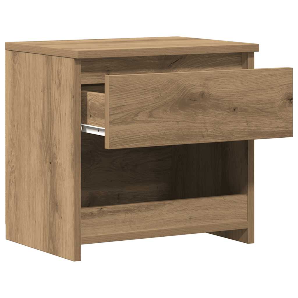 Mesa cabeceira 40x30x39 cm derivados madeira carvalho artisiano
