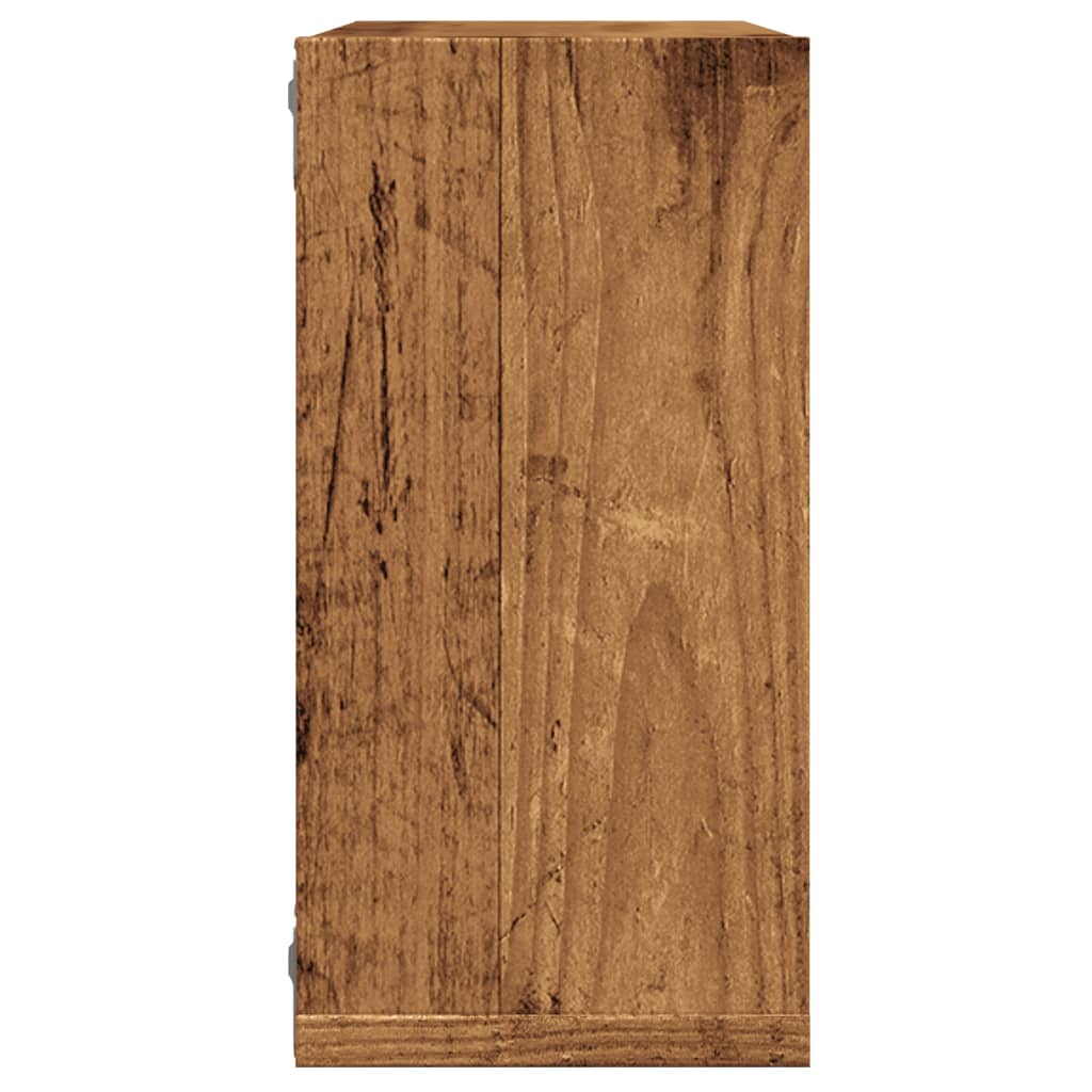 Prateleiras de parede cubos 4 pcs deriv. madeira madeira velha
