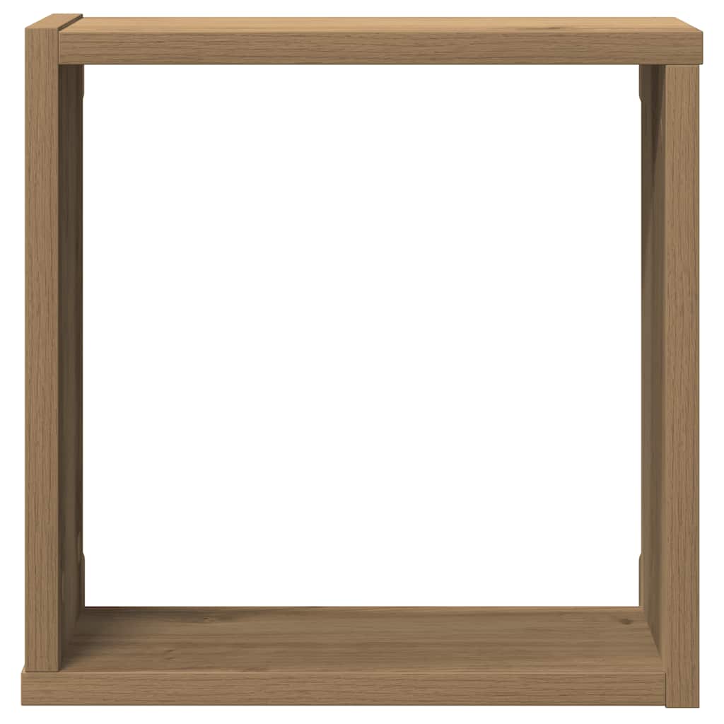 Prateleiras cubo 6 pcs derivados de madeira carvalho artisiano