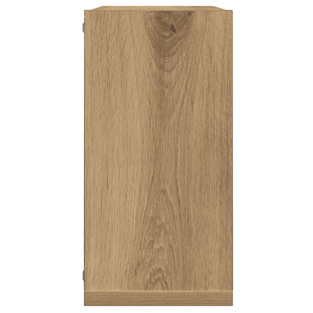 Prateleiras cubo 6 pcs derivados de madeira carvalho artisiano