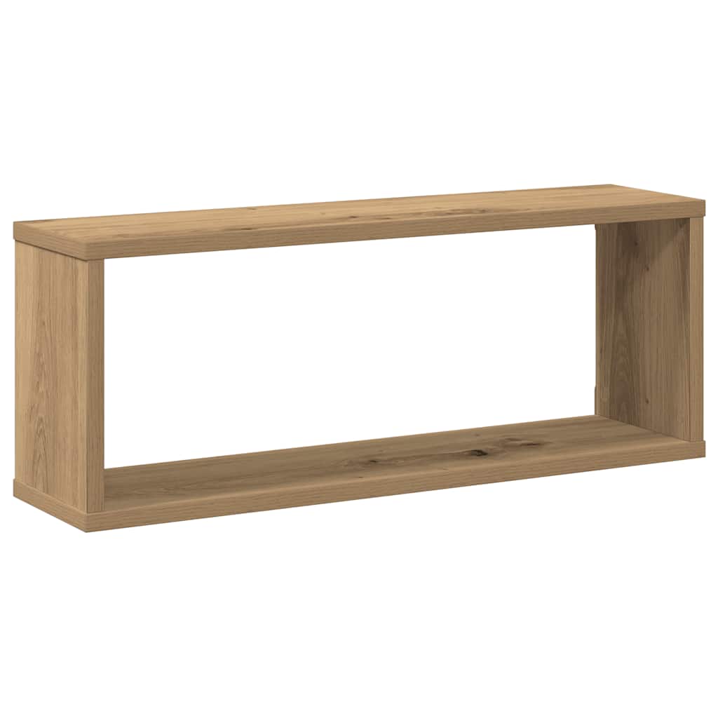 Prateleiras parede cubo 6 pcs deriv. madeira carvalho artisiano