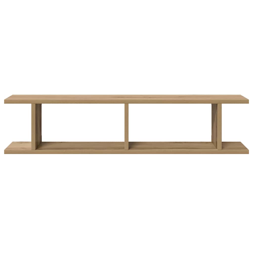 Prateleiras parede 2 pcs deriv. madeira carvalho artisiano