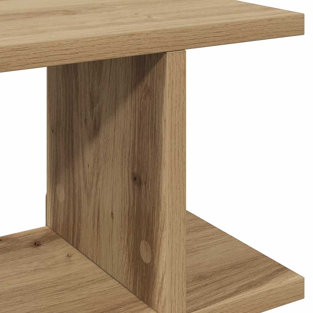 Prateleiras parede 2 pcs deriv. madeira carvalho artisiano