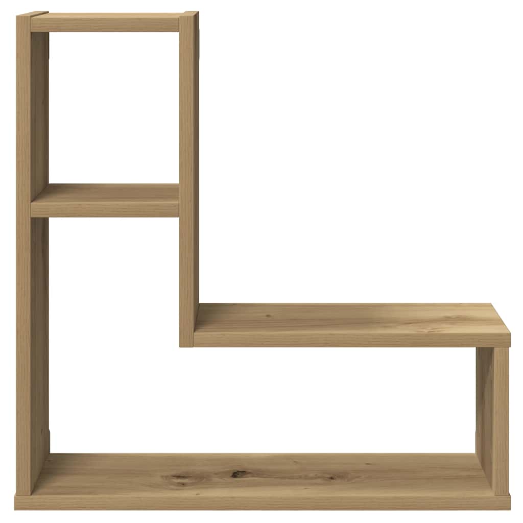Prateleiras cubo 2 pcs derivados de madeira carvalho artisiano