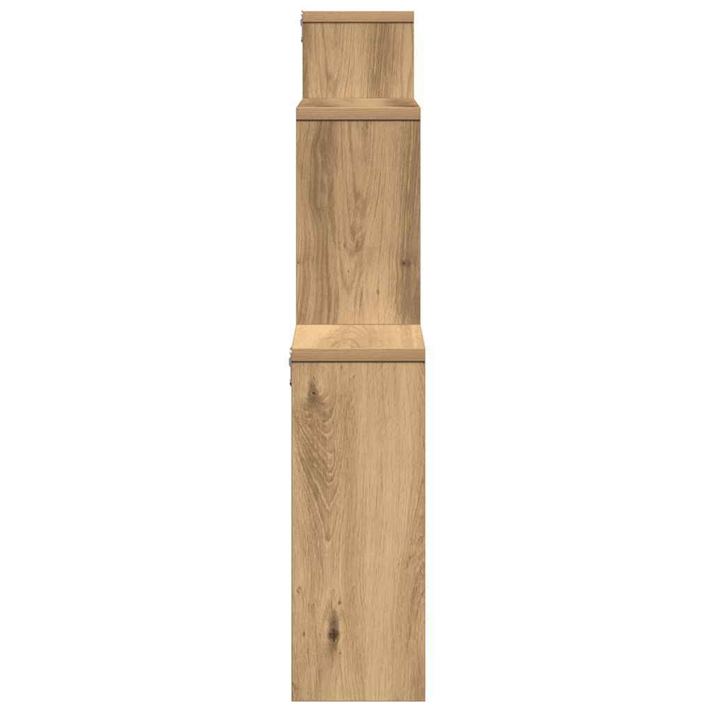 Estante de parede 80x15x78,5cm deriv madeira carvalho artisiano