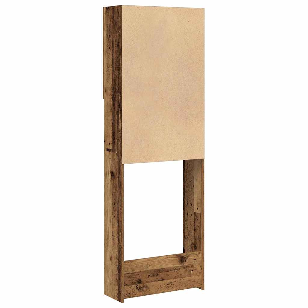 Armário máquina de lavar roupa 64x25,5x190 cm madeira velha