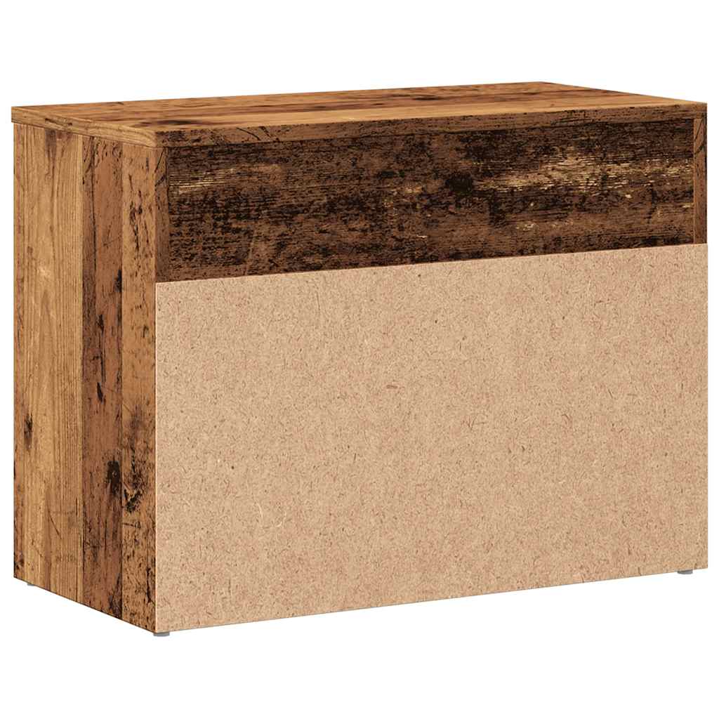 Banco sapateira 60x30x45 cm derivados de madeira madeira velha