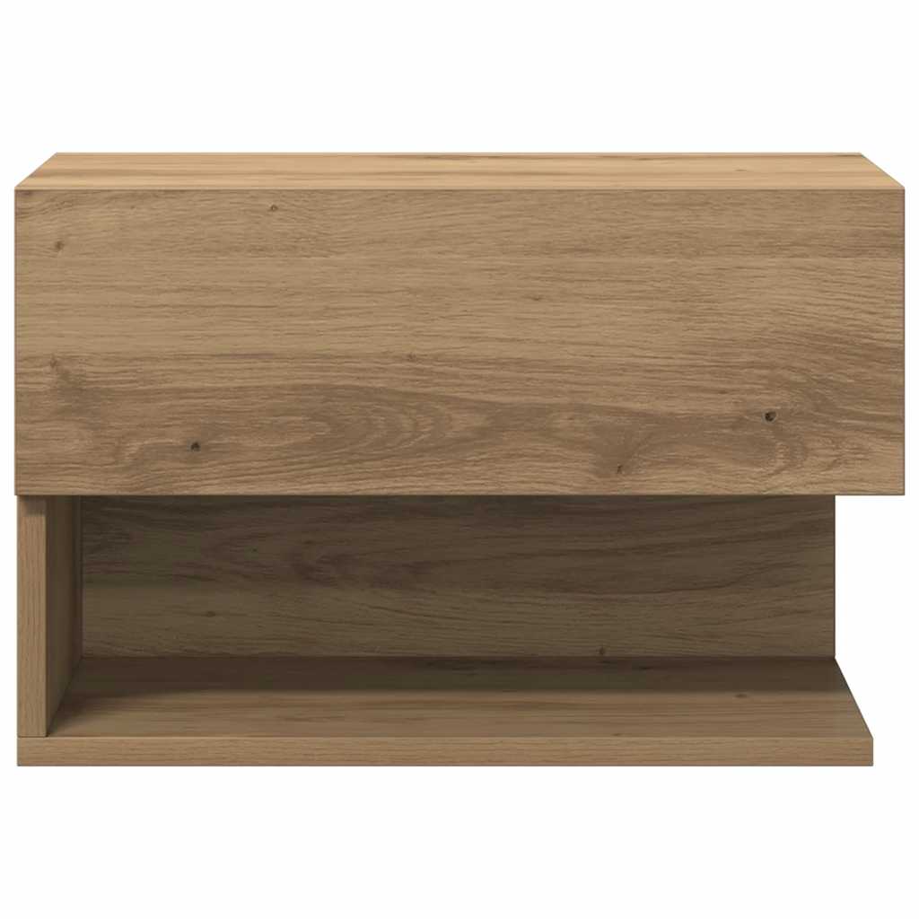 Mesa de cabeceira de parede carvalho artisiano