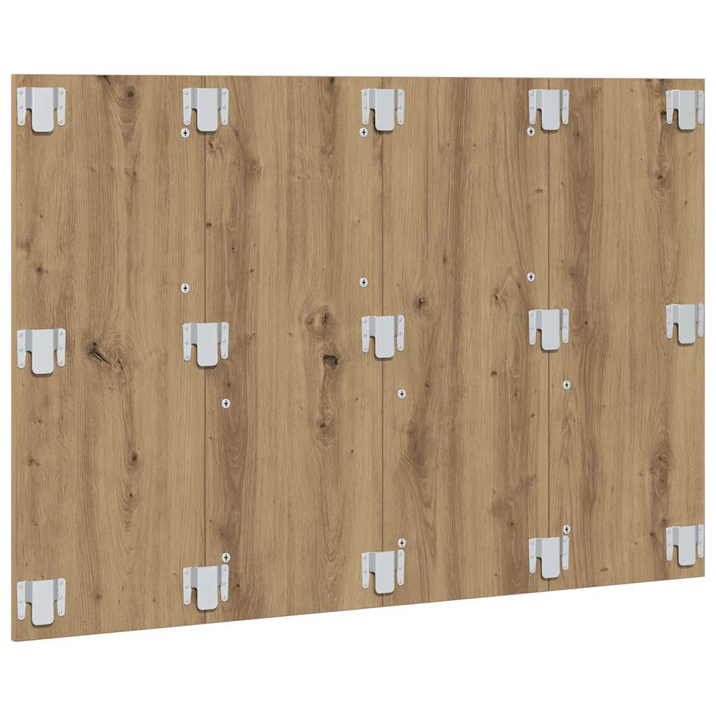 Cabeceira cama 120x1,5x80 cm deriv. madeira carvalho artisiano