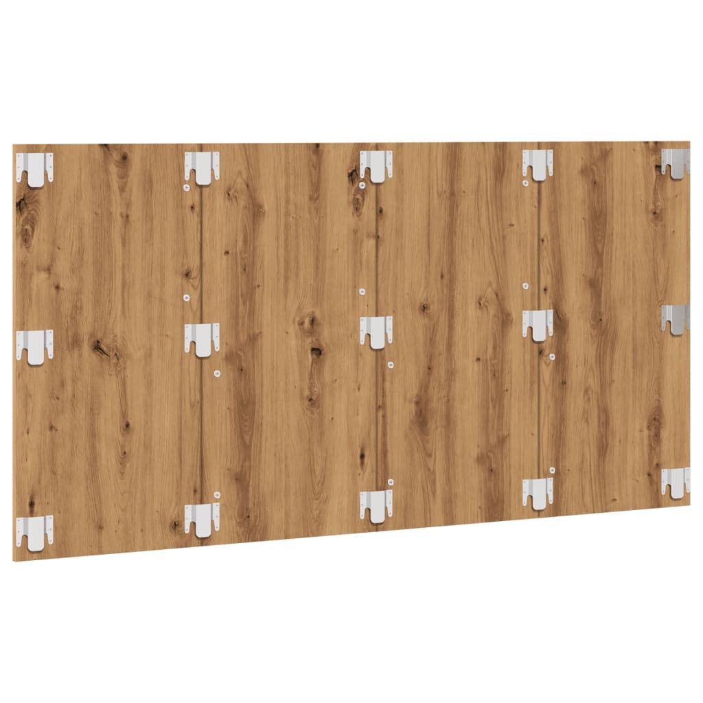 Cabeceira cama 160x1,5x80 cm deriv. madeira carvalho artisiano