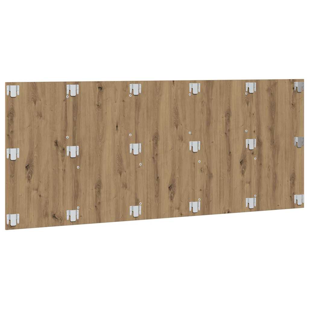 Cabeceira cama 200x1,5x80 cm deriv. madeira carvalho artisiano