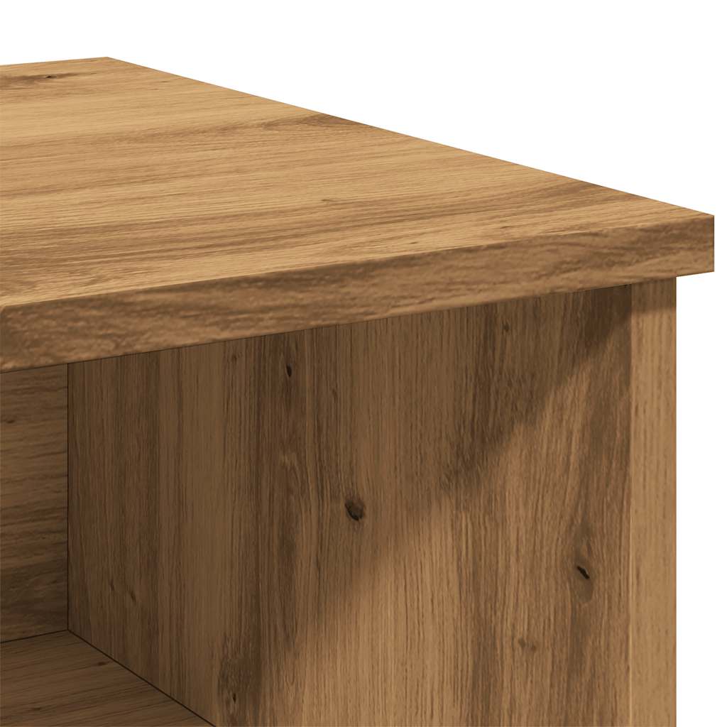 Mesa cabeceira 40x36x65 cm derivados madeira carvalho artisiano