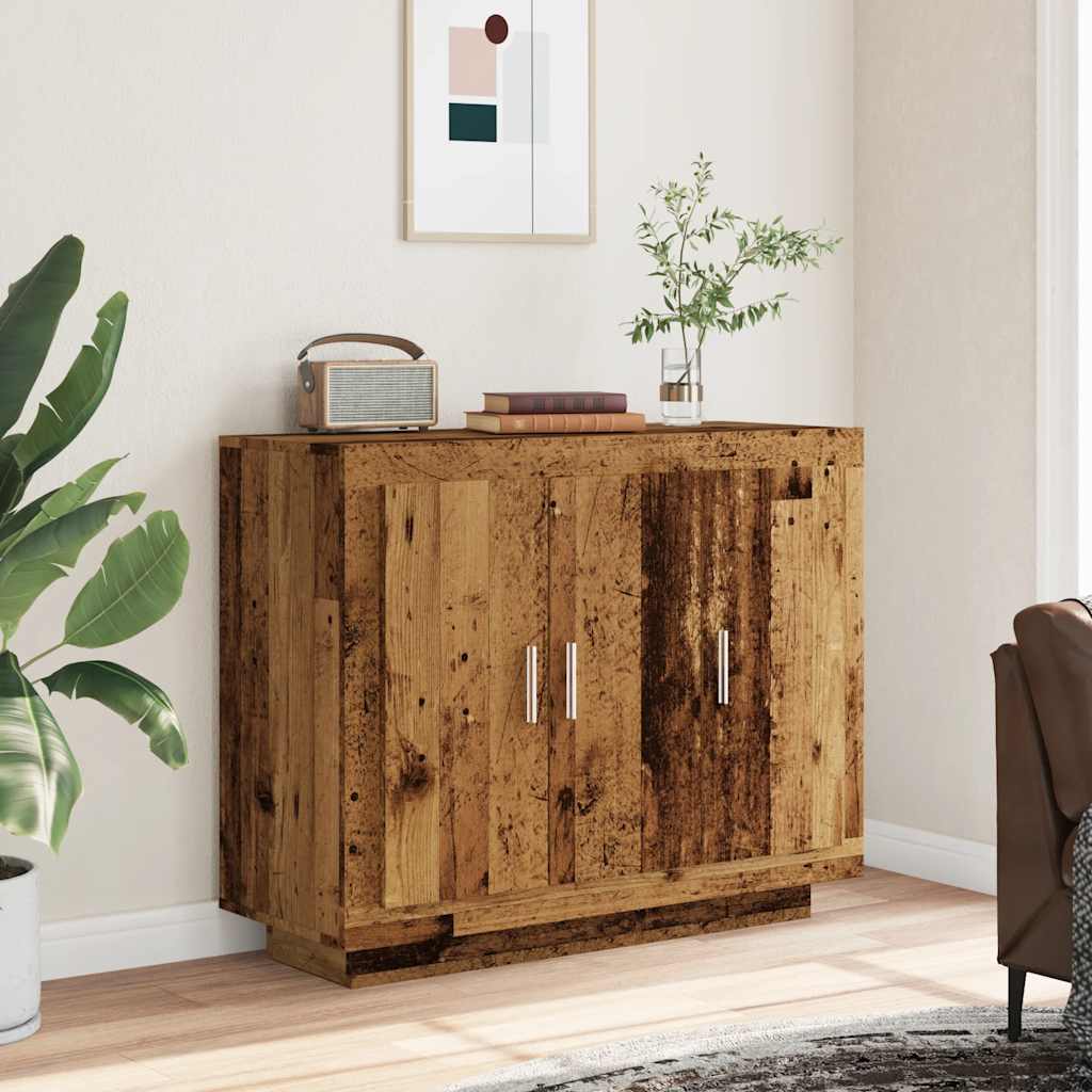 Aparador madeira velha 92x35x75 cm madeira trabalhada