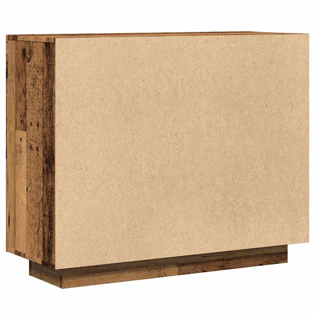 Aparador madeira velha 92x35x75 cm madeira trabalhada