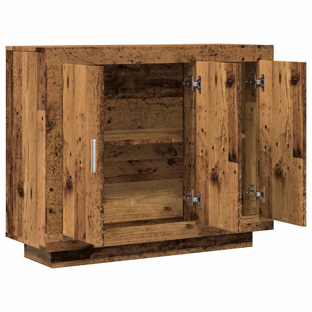 Aparador madeira velha 92x35x75 cm madeira trabalhada