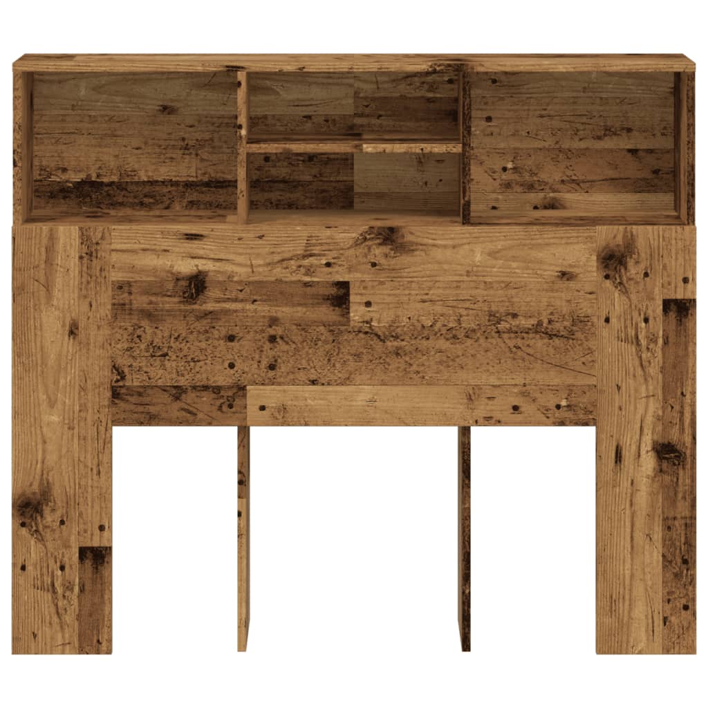 Armário cabeceira 120x19x103,5 cm deriv. madeira madeira velha