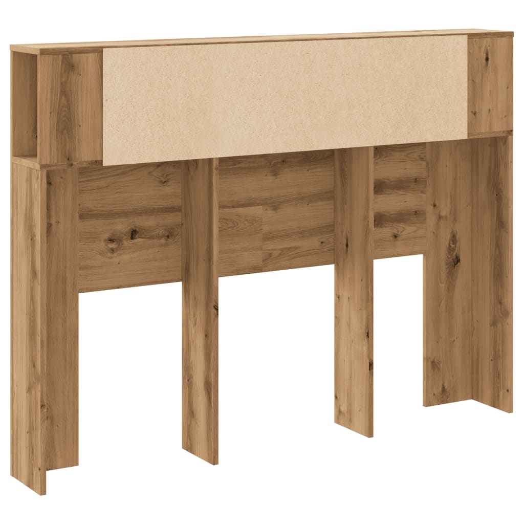 Cabeceira de cama em carvalho artesanal 140x18,5x102,5 cm, madeira de engenharia
