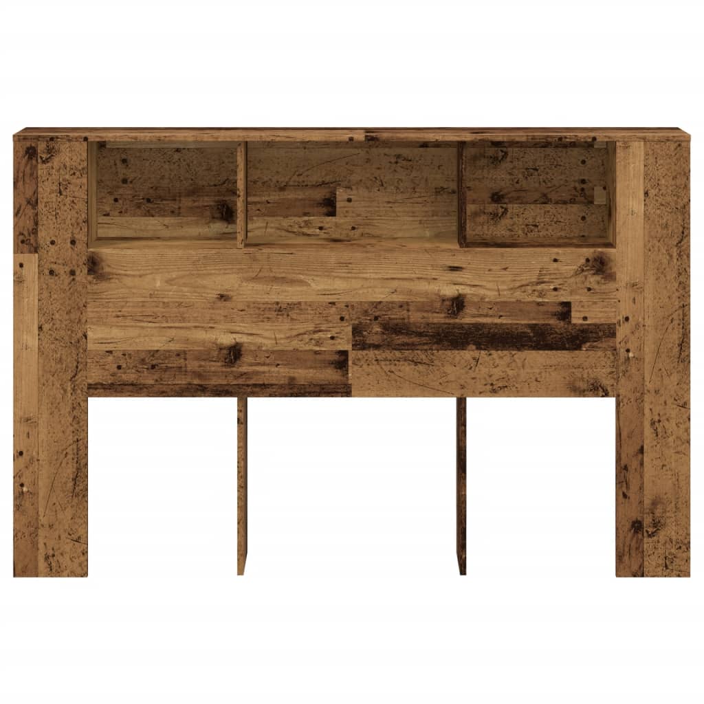 Armário cabeceira 160x18,5x103,5cm deriv. madeira madeira velha