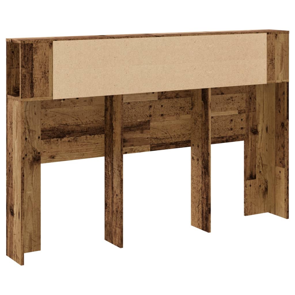Armário cabeceira 160x18,5x103,5cm deriv. madeira madeira velha