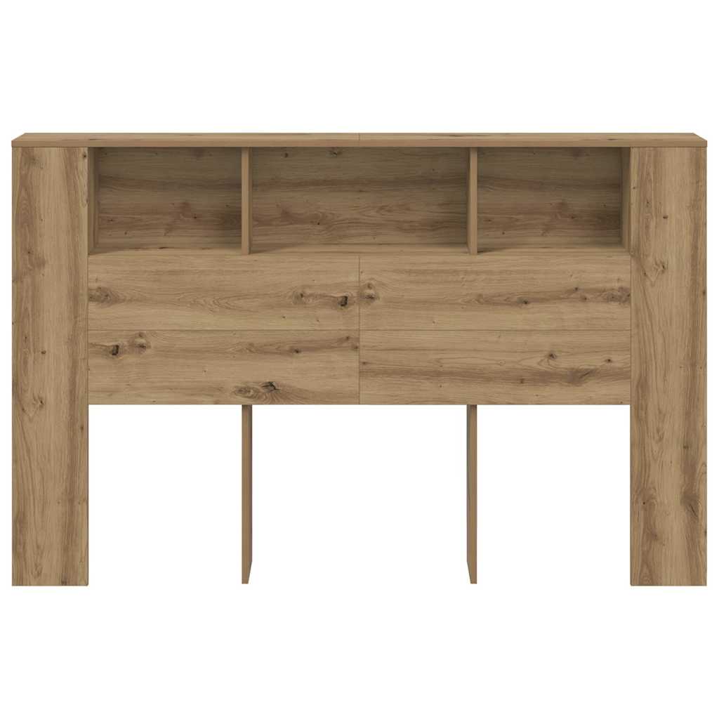 Cabeceira de cama em carvalho artesanal 160x18,5x103,5 cm, madeira de engenharia
