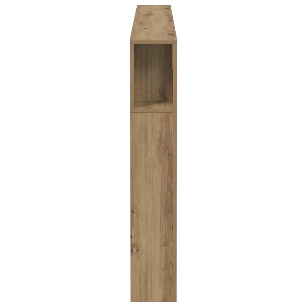 Cabeceira de cama em carvalho artesanal 160x18,5x103,5 cm, madeira de engenharia