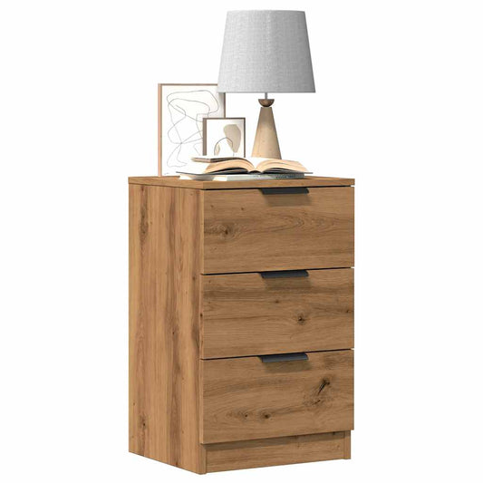 Mesa cabeceira 40x36x65 cm derivados madeira carvalho artisiano