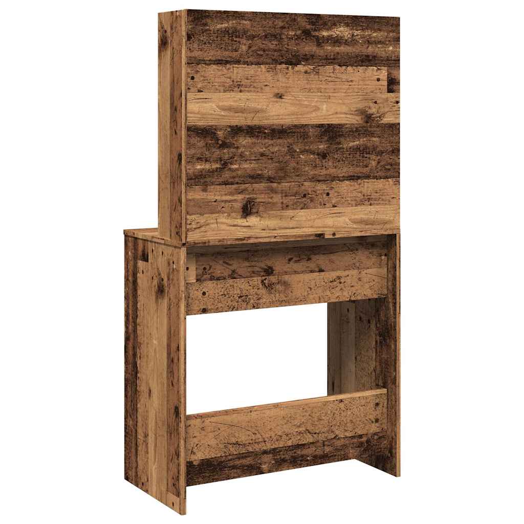 Toucador com espelho madeira velha 74,5x40x141 cm