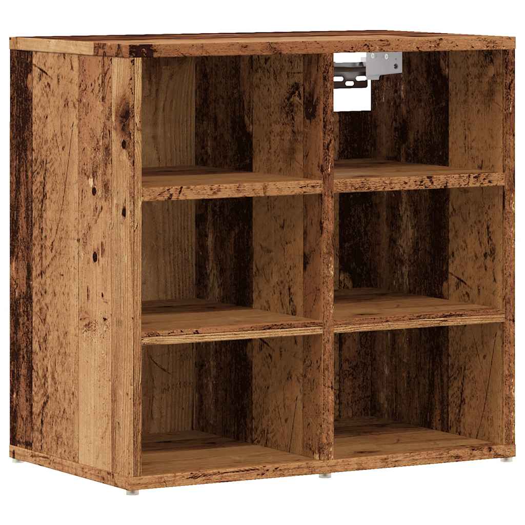 Sapateiras 2 pcs madeira velha 52x30x50 cm