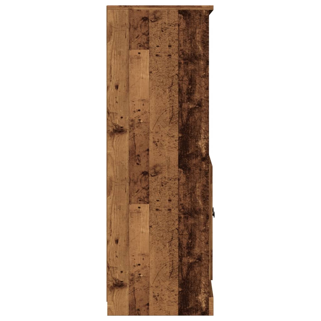 Armário alto derivados de madeira 60x35,5x103,5cm madeira velha