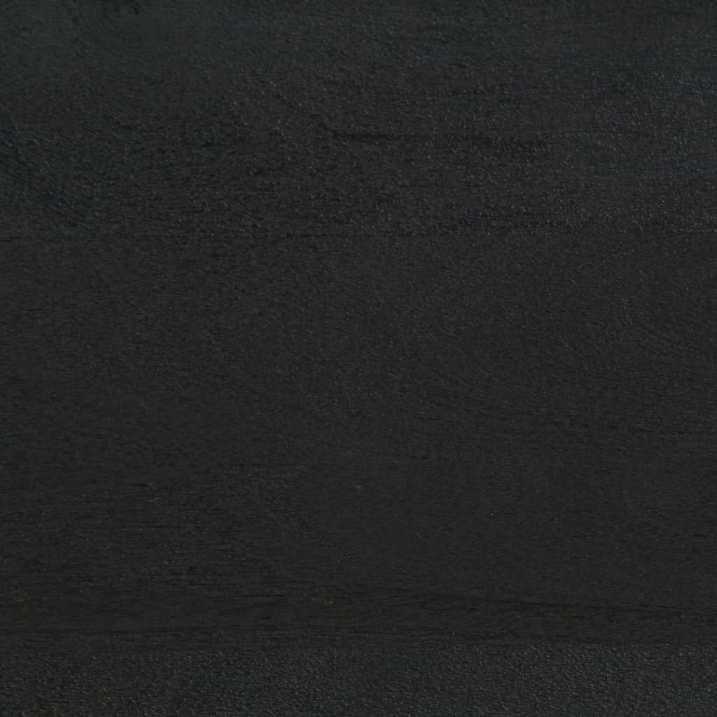Mesa de cabeceira 40x33x46 cm madeira de mangueira maciça preto