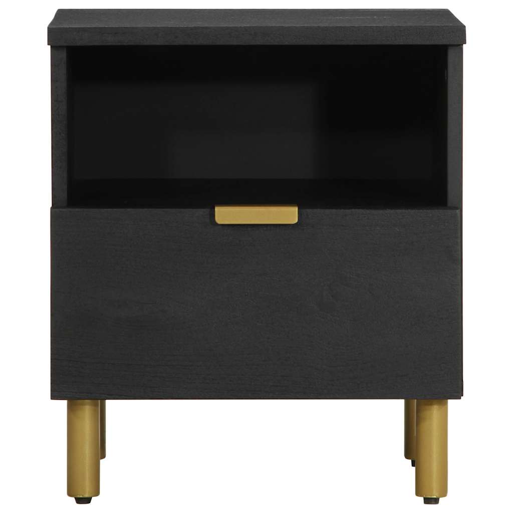 Mesa de cabeceira 40x33x46 cm derivados de madeira preto