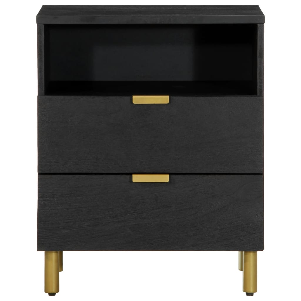Mesa de cabeceira 50x33x62 cm derivados de madeira preto