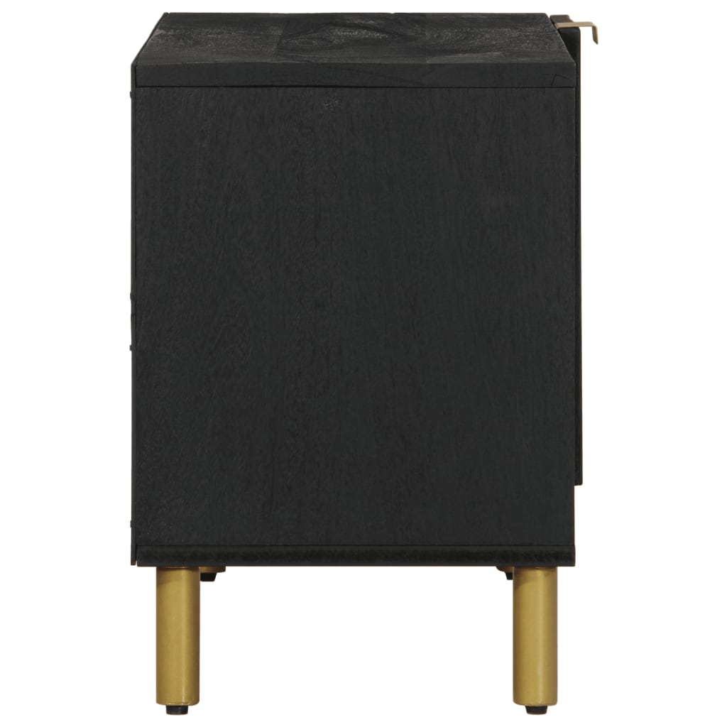 Móvel de TV 80x33x46 cm derivados de madeira preto