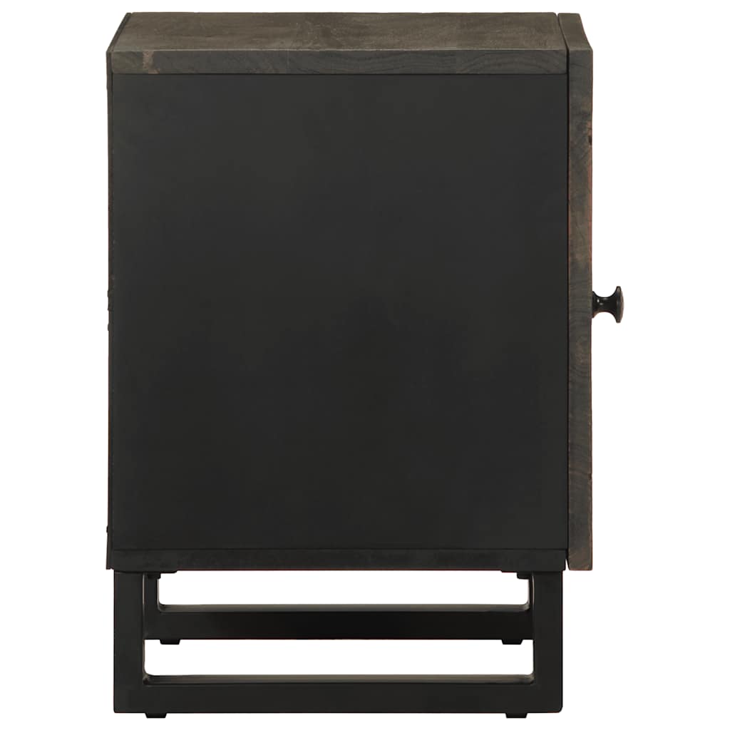 Mesa de cabeceira 40x33x46 cm madeira de mangueira maciça preto