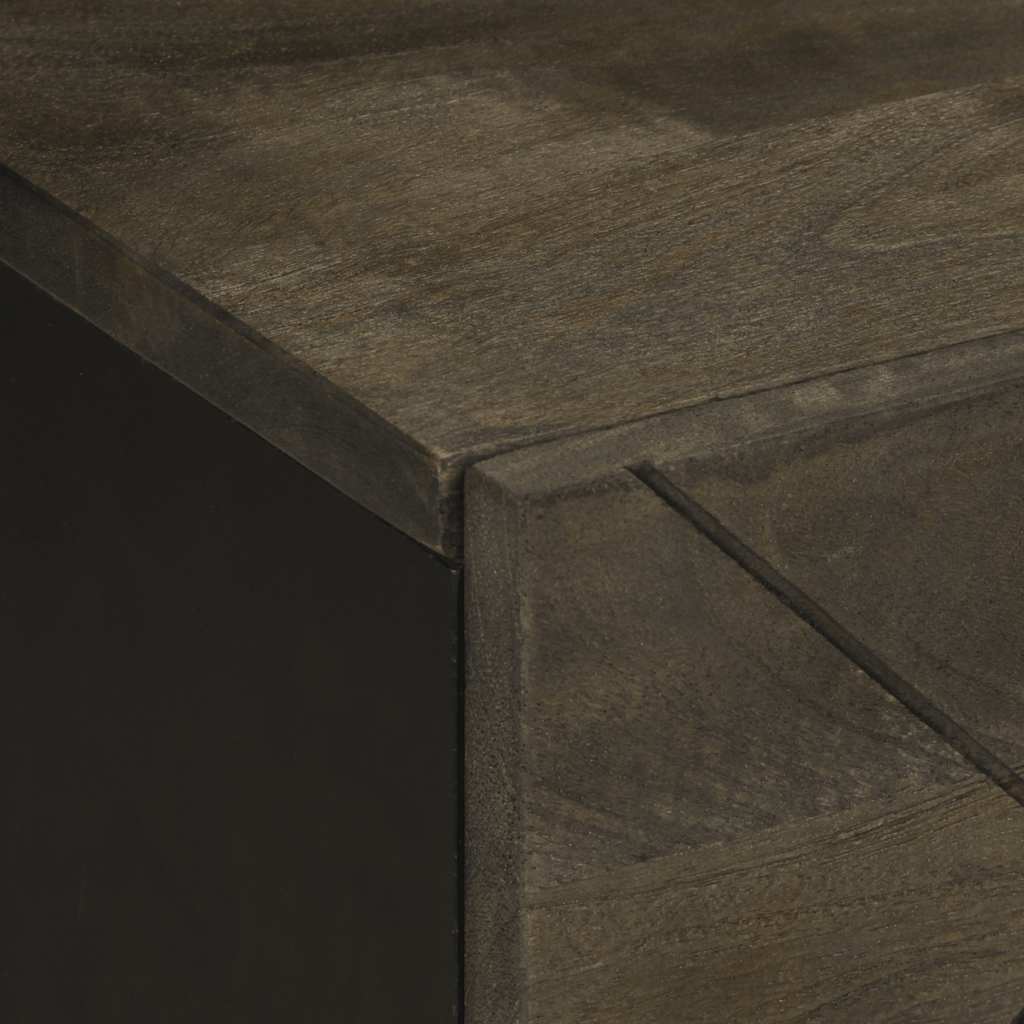 Mesa de cabeceira 40x33x46 cm madeira de mangueira maciça preto
