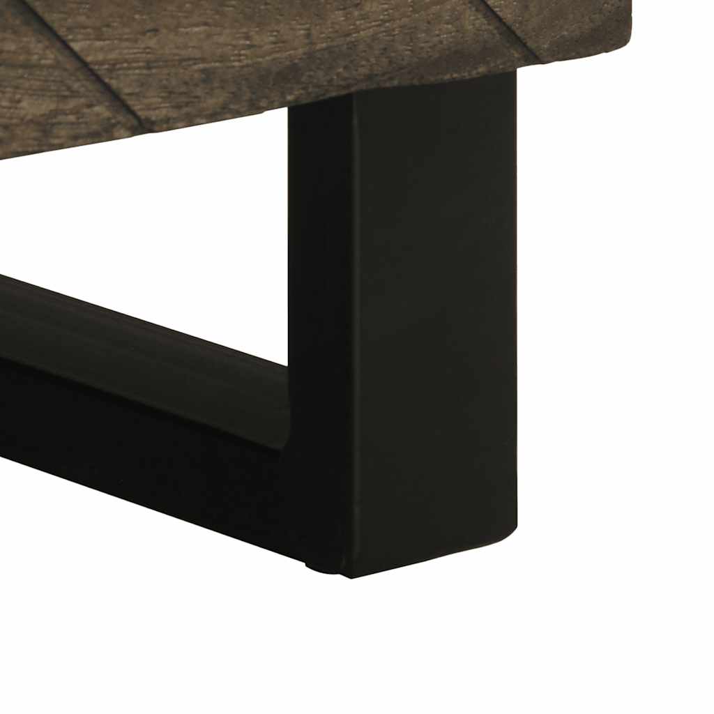 Mesas de cabeceira 2 pcs 40x33x46 cm mangueira maciça preto