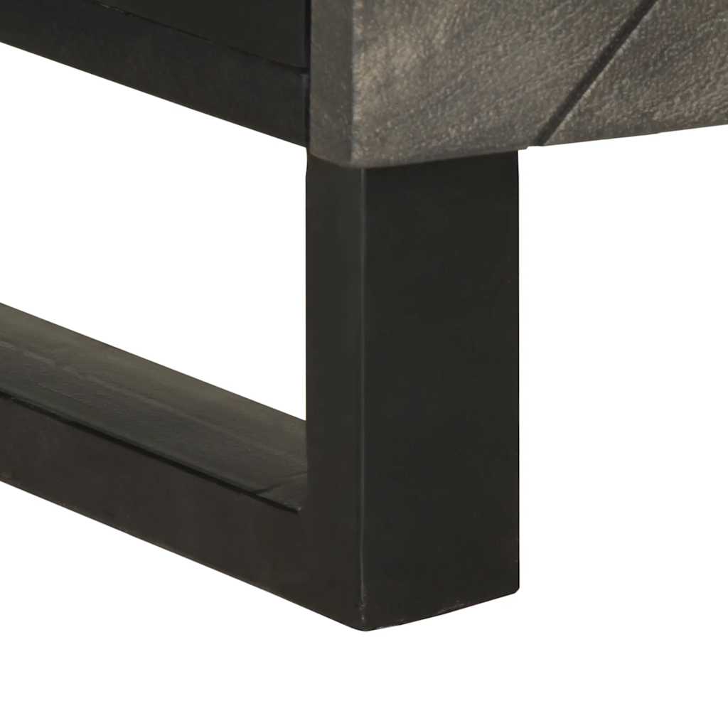 Mesa de cabeceira 50x33x60 cm madeira de mangueira maciça preto
