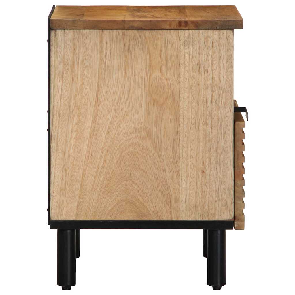 Mesas de cabeceira 2 pcs castanho madeira mangueira maciça