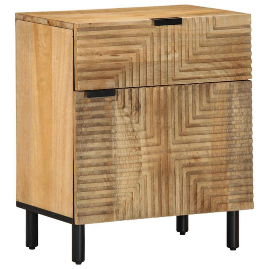 Mesa de cabeceira 50x33x60 cm madeira de mangueira maciça