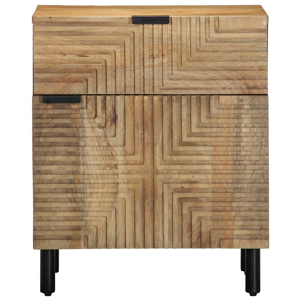 Mesa de cabeceira 50x33x60 cm madeira de mangueira maciça