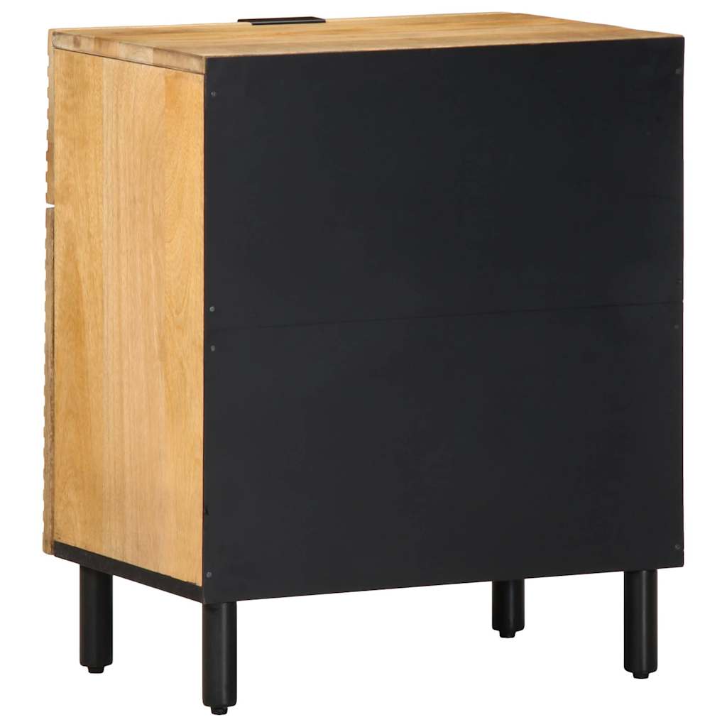 Mesa de cabeceira 50x33x60 cm madeira de mangueira maciça