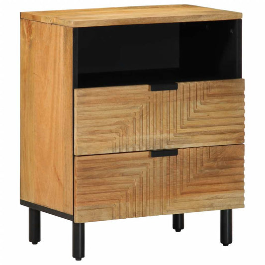 Mesa de cabeceira 50x33x60 cm madeira de mangueira maciça