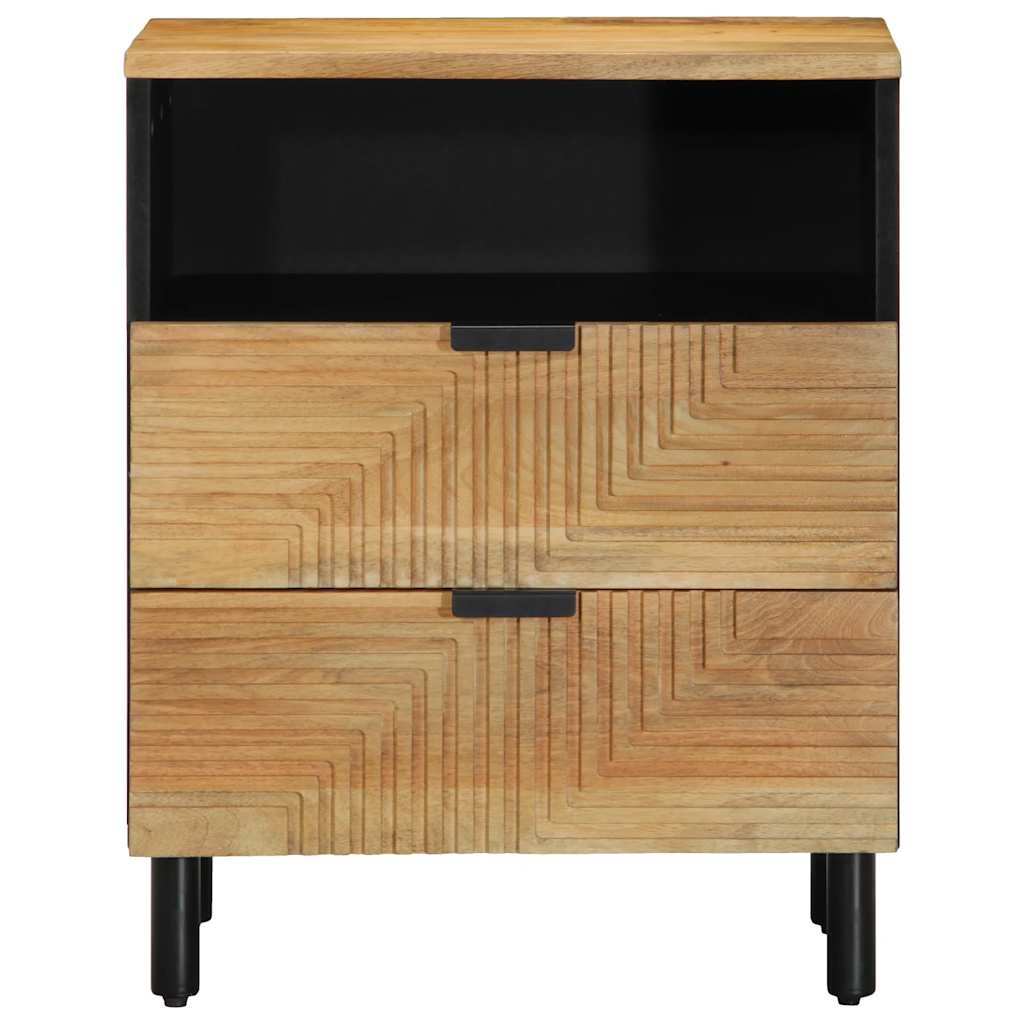 Mesa de cabeceira 50x33x60 cm madeira de mangueira maciça